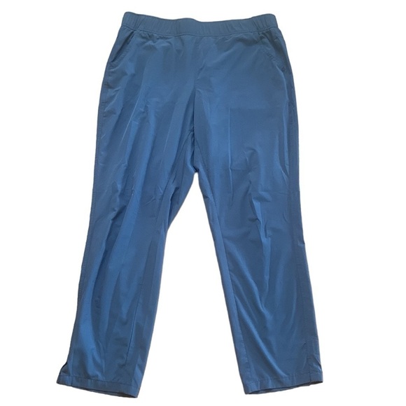 Eddie Bauer Blue Lightweight Pull On Travel Track Pant Jogger Size L - Picture 1 of 8